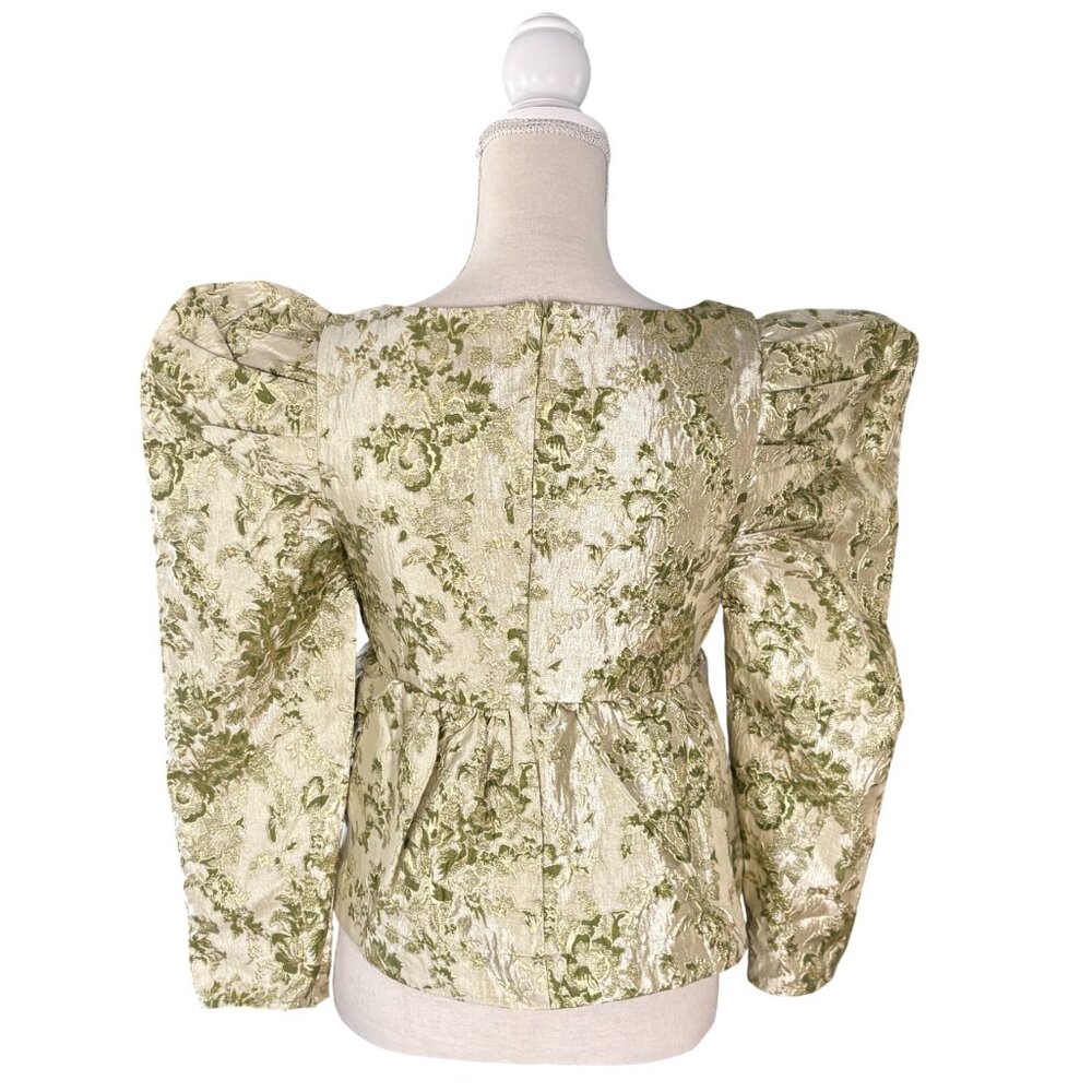 Tuckernuck Gold Floral Blouse - Picture 8 of 13